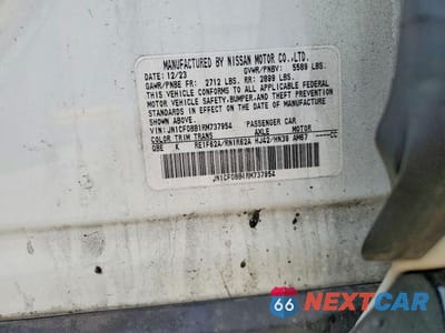 Zdjęcie 12 z 12 samochodu: 2024 NISSAN ARIYA ENGAGE VIN:JN1CF0BB1RM737954 - miniatura