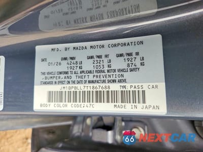 Zdjęcie 12 z 12 samochodu: 2026 MAZDA 3 PREFERRED VIN:JM1BPBLL7T1867688 - miniatura
