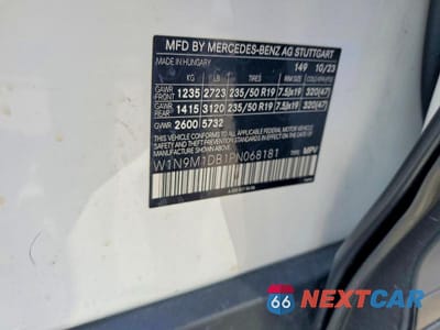 Zdjęcie 12 z 12 samochodu: 2023 MERCEDES-BENZ EQB 350 4MATIC VIN:W1N9M1DB1PN068181 - miniatura