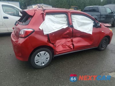 Trzecie zdjęcie samochodu z tyłu: 2021 MITSUBISHI MIRAGE ES VIN:ML32AUHJ9MH014161 - miniatura