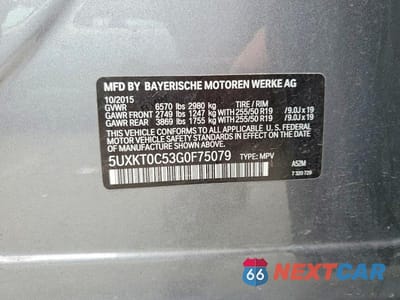 Zdjęcie 13 z 13 samochodu: 2016 BMW X5 XDR40E VIN:5UXKT0C53G0F75079 - miniatura