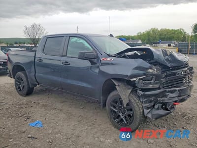 Czwarte zdjęcie samochodu z boku: 2021 CHEVROLET SILVERADO K1500 LT TRAIL BOSS VIN:1GCPYFED9MZ349438 - miniatura