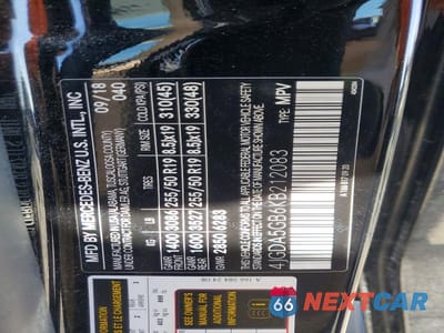 Zdjęcie 13 z 13 samochodu: 2019 MERCEDES-BENZ GLE 400 4MATIC VIN:4JGDA5GB6KB212083 - miniatura