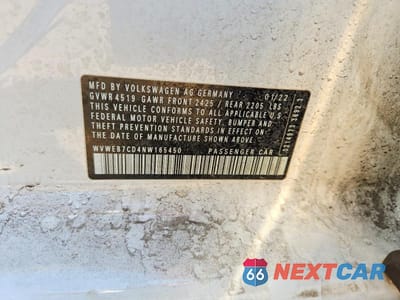 Zdjęcie 12 z 12 samochodu: 2022 VOLKSWAGEN GOLF R VIN:WVWEB7CD4NW165450 - miniatura