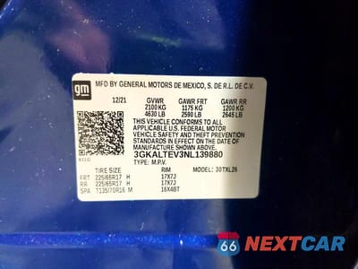 Zdjęcie 14 z 14 samochodu: 2022 GMC TERRAIN SLE VIN:3GKALTEV3NL139880 - miniatura