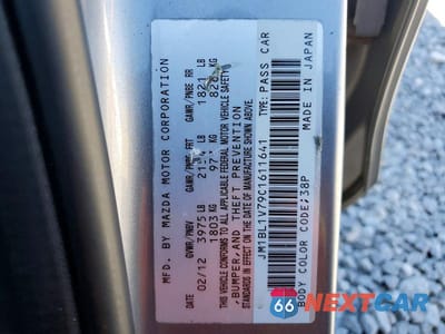 Zdjęcie 12 z 12 samochodu: 2012 MAZDA 3 I VIN:JM1BL1V79C1611641 - miniatura