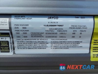 Zdjęcie 8 z 10 samochodu: 2021 JAYCO JAY FLIGHT SLX CAMPER VIN:1UJBJ0BM8M17N0607 - miniatura