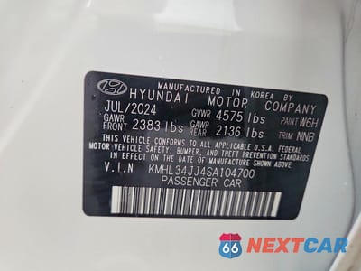 Zdjęcie 13 z 13 samochodu: 2025 HYUNDAI SONATA HYBRID SEL VIN:KMHL34JJ4SA104700 - miniatura