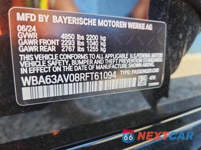 Zdjęcie 12 z 12 samochodu: 2024 BMW 430I GRAN COUPE VIN:WBA63AV08RFT61094 - miniatura