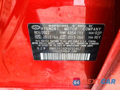 Zdjęcie 12 z 12 samochodu: 2023 HYUNDAI SONATA SEL VIN:KMHL64JA0PA292467 - miniatura
