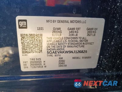 Zdjęcie 14 z 14 samochodu: 2022 BUICK ENCLAVE ESSENCE VIN:5GAEVAKW5NJ126825 - miniatura