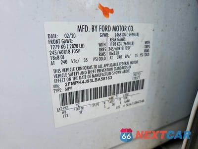 Zdjęcie 13 z 13 samochodu: 2020 FORD EDGE SEL VIN:2FMPK4J93LBA58163 - miniatura
