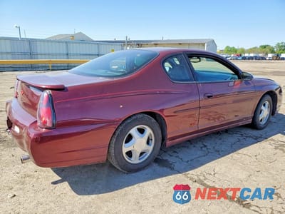 Trzecie zdjęcie samochodu z tyłu: 2000 CHEVROLET MONTE CARLO SS VIN:2G1WX12K8Y9351887 - miniatura