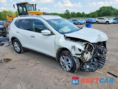 Czwarte zdjęcie samochodu z boku: 2014 NISSAN ROGUE SV VIN:5N1AT2MV5EC762691 - miniatura