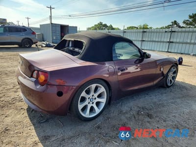 Trzecie zdjęcie samochodu z tyłu: 2003 BMW Z4 2.5 VIN:4USBT33403LR62490 - miniatura