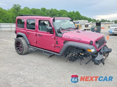 Czwarte zdjęcie samochodu z boku: 2024 JEEP WRANGLER SPORT VIN:1C4PJXDG6RW354126 - miniatura