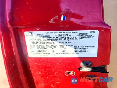 Zdjęcie 13 z 13 samochodu: 2003 GMC ENVOY XL VIN:1GKET16S636122380 - miniatura