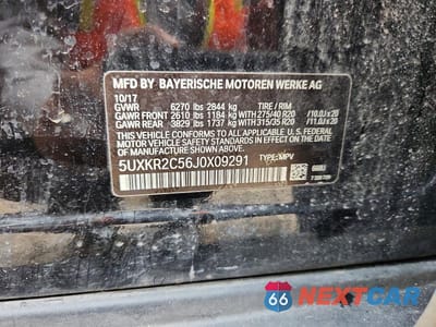 Zdjęcie 13 z 13 samochodu: 2018 BMW X5 SDRIVE35I VIN:5UXKR2C56J0X09291 - miniatura