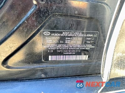 Zdjęcie 10 z 10 samochodu: 2014 HYUNDAI SONATA LIMITED VIN:5NPEC4AC9EH843119 - miniatura