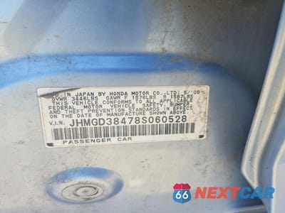 Zdjęcie 13 z 13 samochodu: 2008 HONDA FIT VIN:JHMGD38478S060528 - miniatura