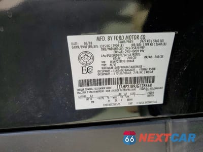 Zdjęcie 12 z 12 samochodu: 2018 FORD TAURUS LIMITED VIN:1FAHP2J89JG128668 - miniatura