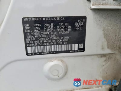 Zdjęcie 13 z 13 samochodu: 2021 HONDA HR-V LX VIN:3CZRU5H30MM727482 - miniatura