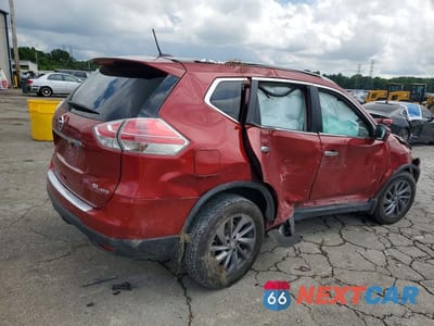 Trzecie zdjęcie samochodu z tyłu: 2016 NISSAN ROGUE SL VIN:5N1AT2MV5GC810810 - miniatura
