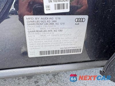 Zdjęcie 13 z 13 samochodu: 2017 AUDI Q5 PREMIUM PLUS VIN:WA1M2AFP7HA091922 - miniatura