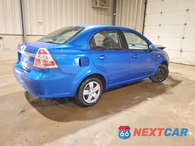 Trzecie zdjęcie samochodu z tyłu: 2007 CHEVROLET AVEO BASE VIN:KL1TD56637B153486 - miniatura