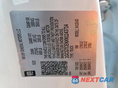 Zdjęcie 12 z 12 samochodu: 2022 CHEVROLET COLORADO LT VIN:1GCGTCENXN1143714 - miniatura