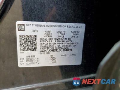 Zdjęcie 13 z 13 samochodu: 2025 CHEVROLET EQUINOX LT VIN:3GNAXHEG1SL164889 - miniatura