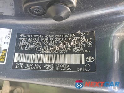 Zdjęcie 12 z 12 samochodu: 2013 TOYOTA PRIUS V VIN:JTDZN3EU4D3213737 - miniatura