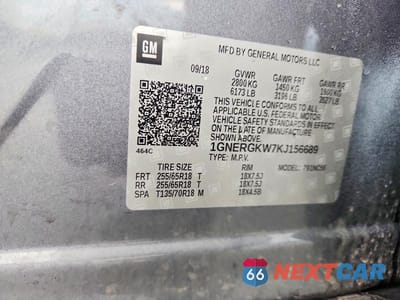 Zdjęcie 13 z 13 samochodu: 2019 CHEVROLET TRAVERSE LT VIN:1GNERGKW7KJ156689 - miniatura