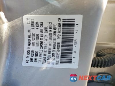 Zdjęcie 12 z 12 samochodu: 2015 HONDA ACCORD SPORT VIN:1HGCR2F52FA132151 - miniatura