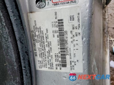 Zdjęcie 12 z 12 samochodu: 2009 FORD FUSION SE VIN:3FAHP07109R161500 - miniatura