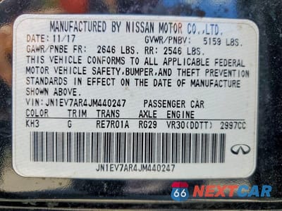 Zdjęcie 12 z 12 samochodu: 2018 INFINITI Q50 3.0T LUXE VIN:JN1EV7AR4JM440247 - miniatura