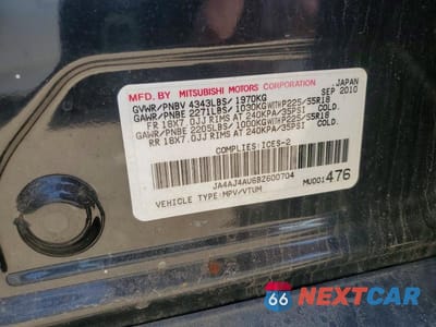 Zdjęcie 13 z 13 samochodu: 2011 MITSUBISHI RVR GT VIN:JA4AJ4AU6BZ600704 - miniatura