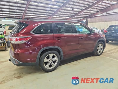 Trzecie zdjęcie samochodu z tyłu: 2014 TOYOTA HIGHLANDER LIMITED VIN:5TDDKRFH1ES008917 - miniatura