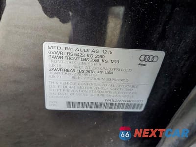 Zdjęcie 12 z 12 samochodu: 2016 AUDI Q5 PREMIUM PLUS VIN:WA1L2AFP6GA091677 - miniatura
