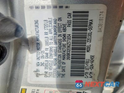 Zdjęcie 13 z 13 samochodu: 2006 TOYOTA COROLLA LE VIN:1NXBR32E96Z571654 - miniatura