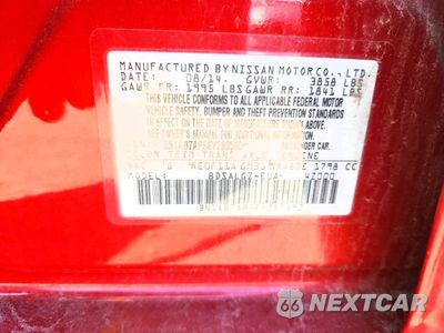 Zdjęcie 12 z 12 samochodu: 2014 NISSAN SENTRA VIN:3N1AB7AP5EY289590 - miniatura