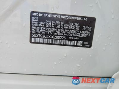Zdjęcie 14 z 14 samochodu: 2018 BMW X3 XDRIVEM40I VIN:5UXTS3C5XJ0Z00226 - miniatura
