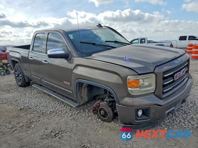 Czwarte zdjęcie samochodu z boku: 2015 GMC SIERRA K1500 SLT VIN:1GTV2VEC7FZ161997 - miniatura