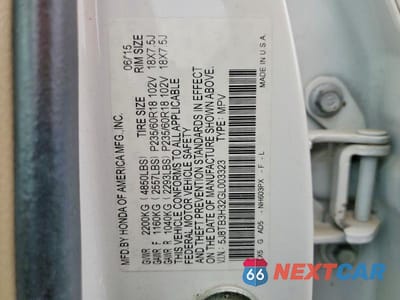 Zdjęcie 12 z 12 samochodu: 2016 ACURA RDX VIN:5J8TB3H32GL003323 - miniatura