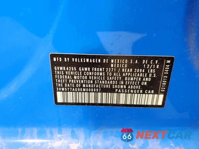 Zdjęcie 12 z 12 samochodu: 2019 VOLKSWAGEN GTI S VIN:3VW5T7AU9KM008697 - miniatura