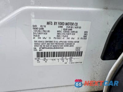 Zdjęcie 13 z 13 samochodu: 2018 FORD EDGE TITANIUM VIN:2FMPK4K86JBB66540 - miniatura