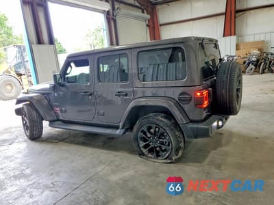 Drugie zdjęcie samochodu z przodu: 2022 JEEP WRANGLER UNLIMITED SAHARA 4XE VIN:1C4JJXP64NW154123 - miniatura