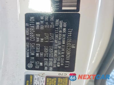 Zdjęcie 13 z 13 samochodu: 2015 KIA SEDONA LX VIN:KNDMB5C10F6074442 - miniatura