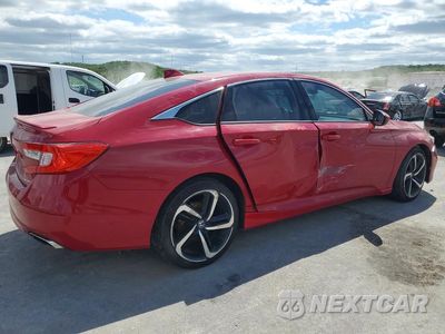 Trzecie zdjęcie samochodu z tyłu: 2018 HONDA ACCORD SPORT VIN:1HGCV1F34JA176214 - miniatura