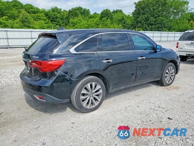 Trzecie zdjęcie samochodu z tyłu: 2016 ACURA MDX TECHNOLOGY VIN:5FRYD3H47GB014259 - miniatura